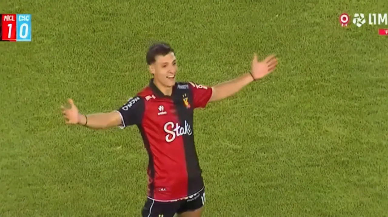 Nicolás Quagliata abrió el marcador con un magnífico gol de falta en Melgar vs Sporting Cristal por la Liga 1 2026