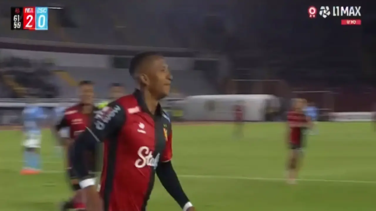 Gol de penal de Jhonny Vidales para ampliar la cuenta en Sporting Cristal vs Melgar por Torneo Clausura 2026
