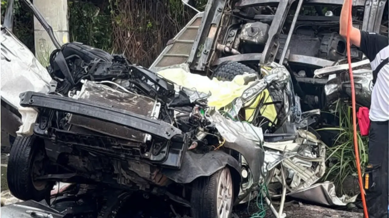 Cuatro personas pierden la vida en choque entre camión de volteo y camioneta agrícola en Escuintla