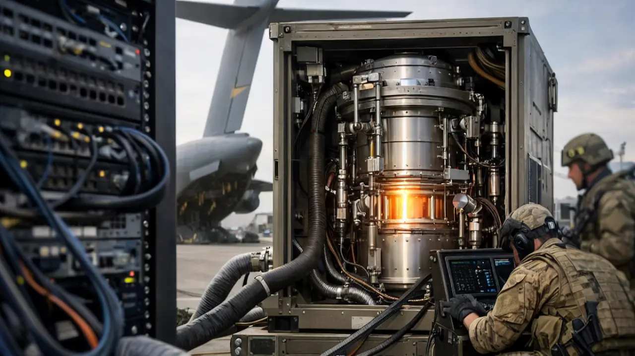 Cómo son los microreactores nucleares transportables que prometen abastecer con energía a la inteligencia artificial y las bases militares
