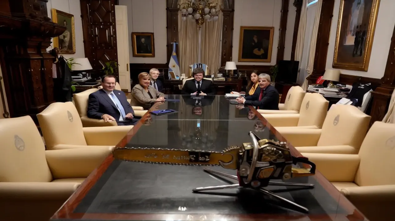Milei recibe a Kristalina Georgieva en la Casa Rosada