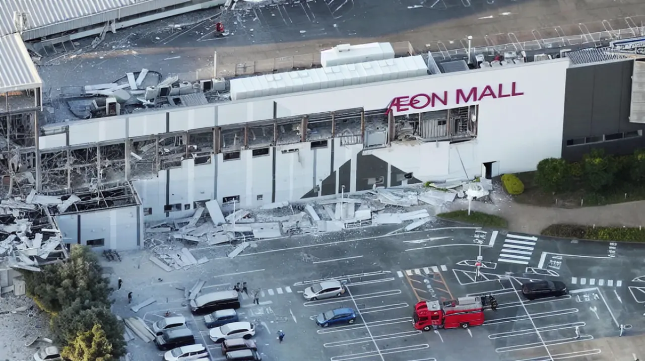 Terremoto en el suroeste de Japón deja un centro comercial derrumbado y decenas de desaparecidos