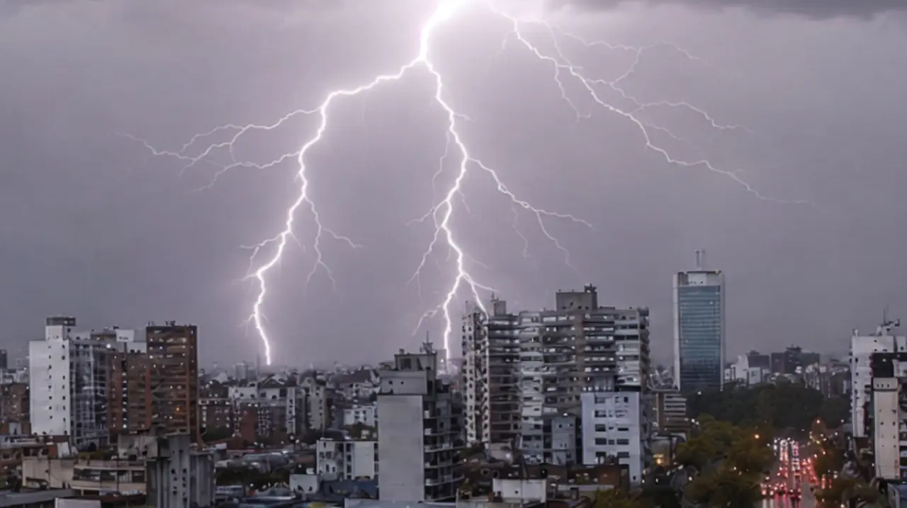 Se afianza un período de inestabilidad con lluvias fuertes, granizo y acumulados de hasta 50 mm en el AMBA