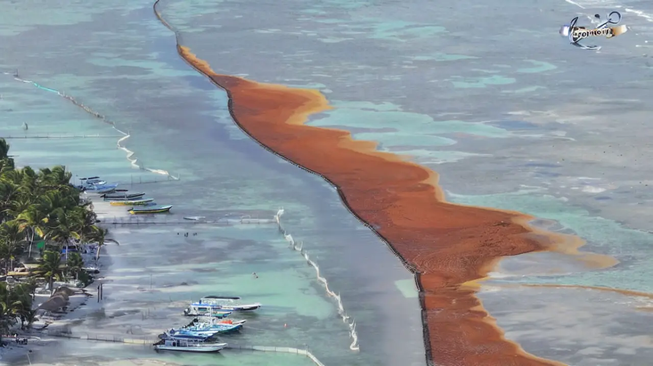 El sargazo golpea al Caribe mexicano y fuerza cierres en playas clave