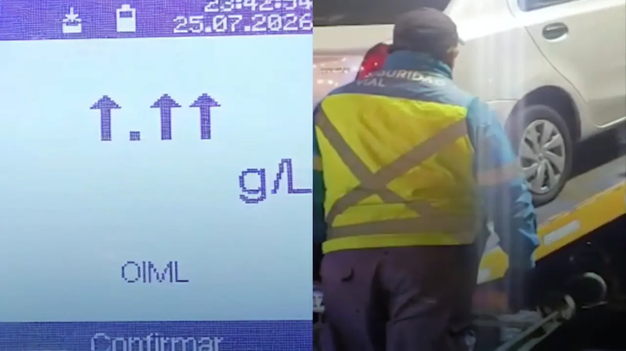 Un conductor superó el límite máximo en un control de alcoholemia sobre la Panamericana