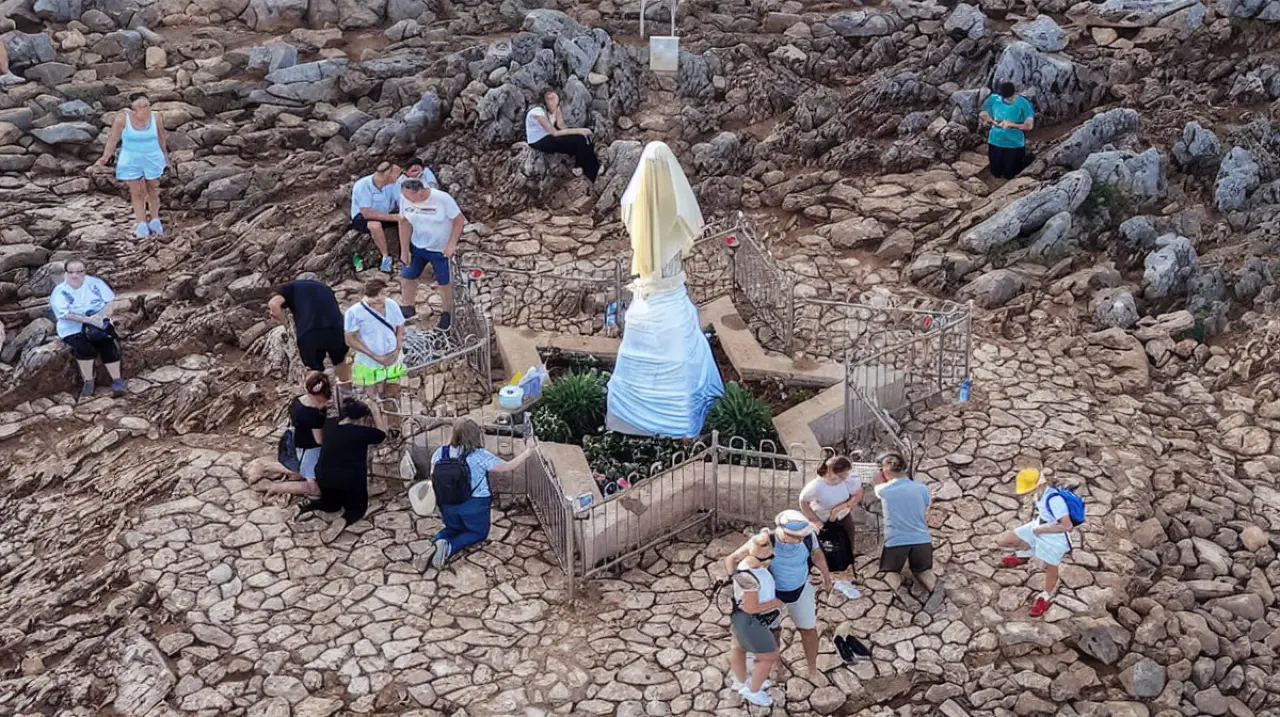 Vandalizan Medjugorje con pintadas y fuego en la antesala de una gran peregrinación
