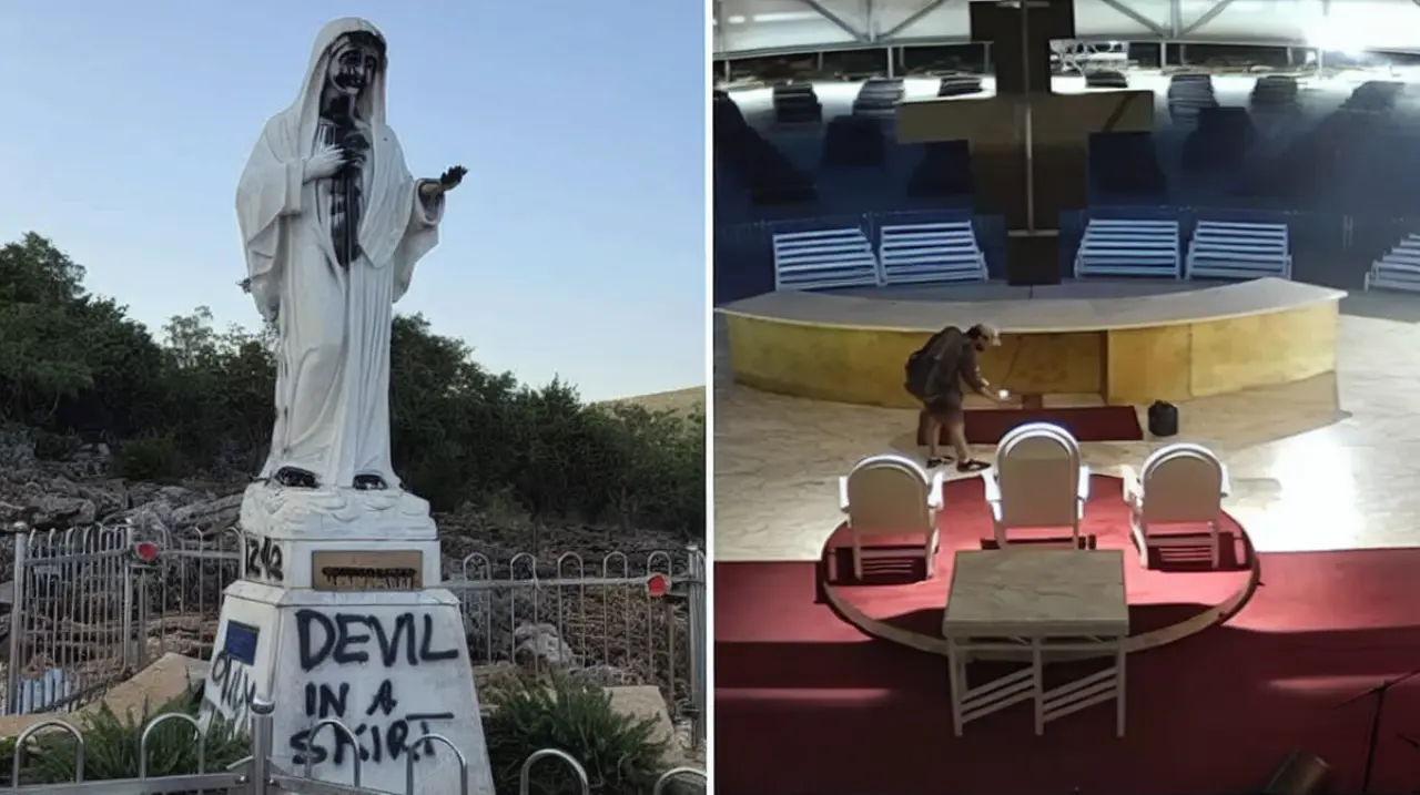 Incendian y vandalizan uno de los santuarios marianos más concurridos de Medjugorje
