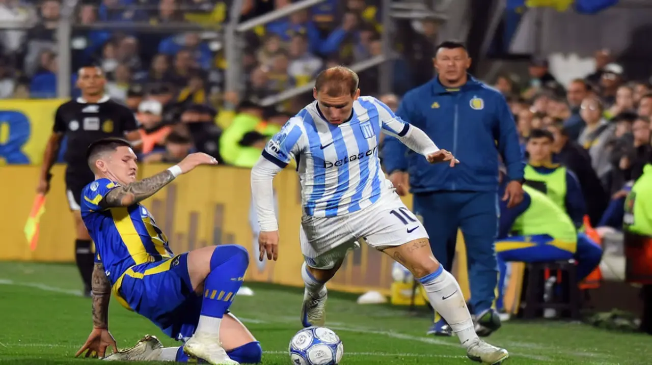 Racing y Rosario Central empataron sin goles en un partido cerrado en Arroyito