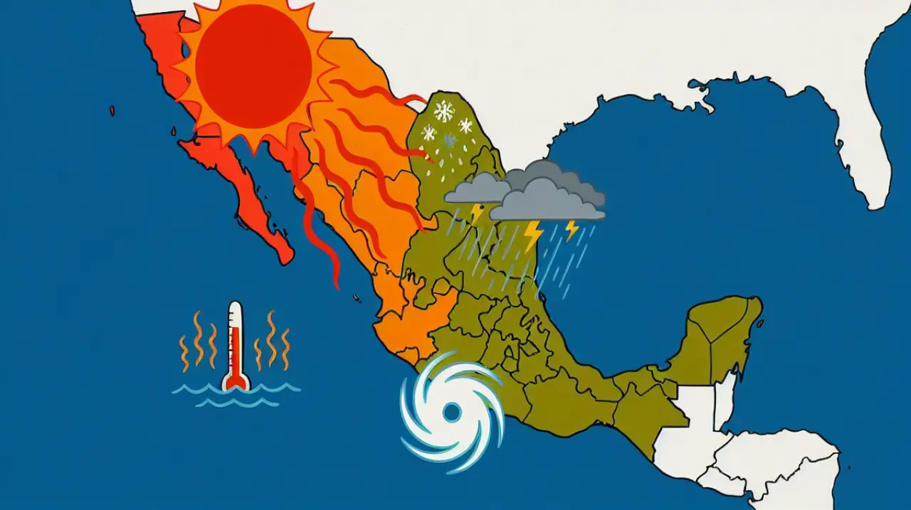 Lluvias intensas y ola de calor marcarán el clima en México este 29 de julio