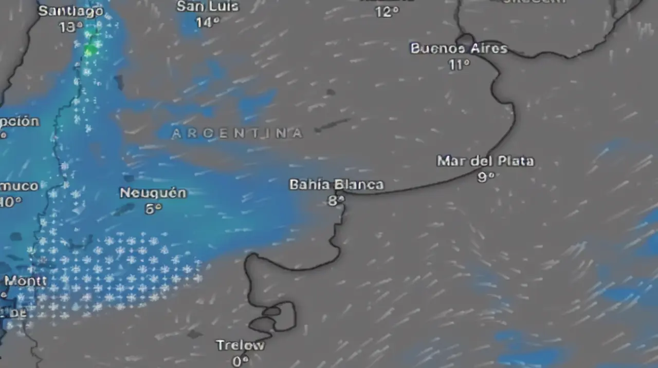 Alerta roja por frío extremo y avisos por nevadas y tormentas en varias provincias este miércoles