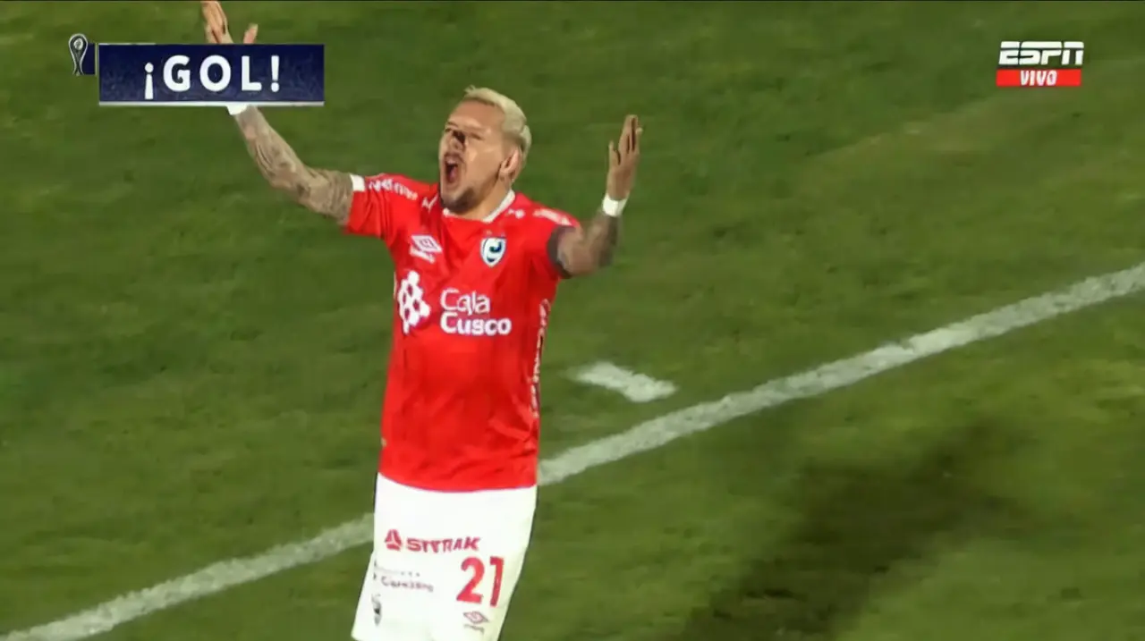 Garcés adelantó a Cienciano ante Lanús y sigue encendido en la Sudamericana