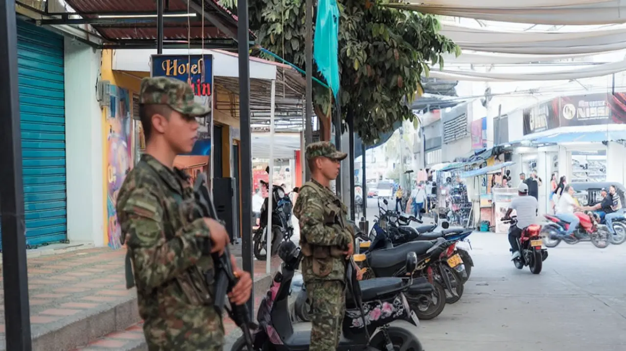 Fundación refuerza seguridad con despliegue militar en su zona comercial por amenazas de ‘Los Primos’