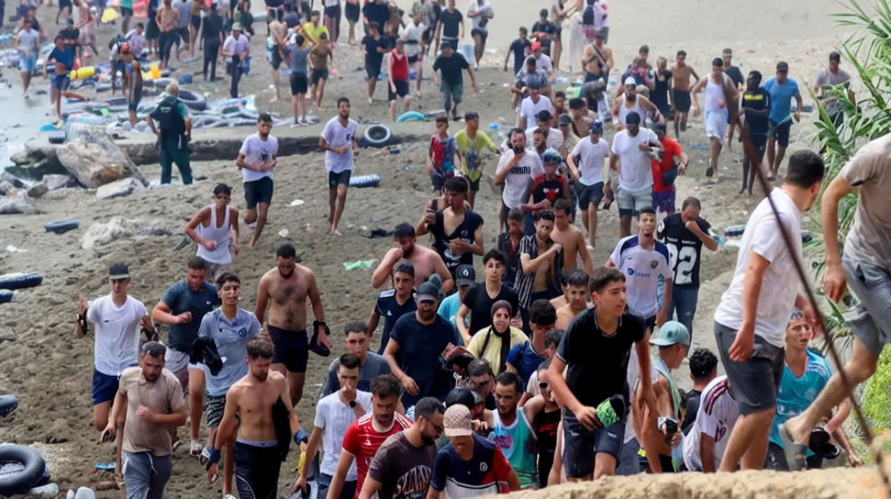 Ceuta recibe refuerzos militares y policiales ante la presión migratoria en la frontera