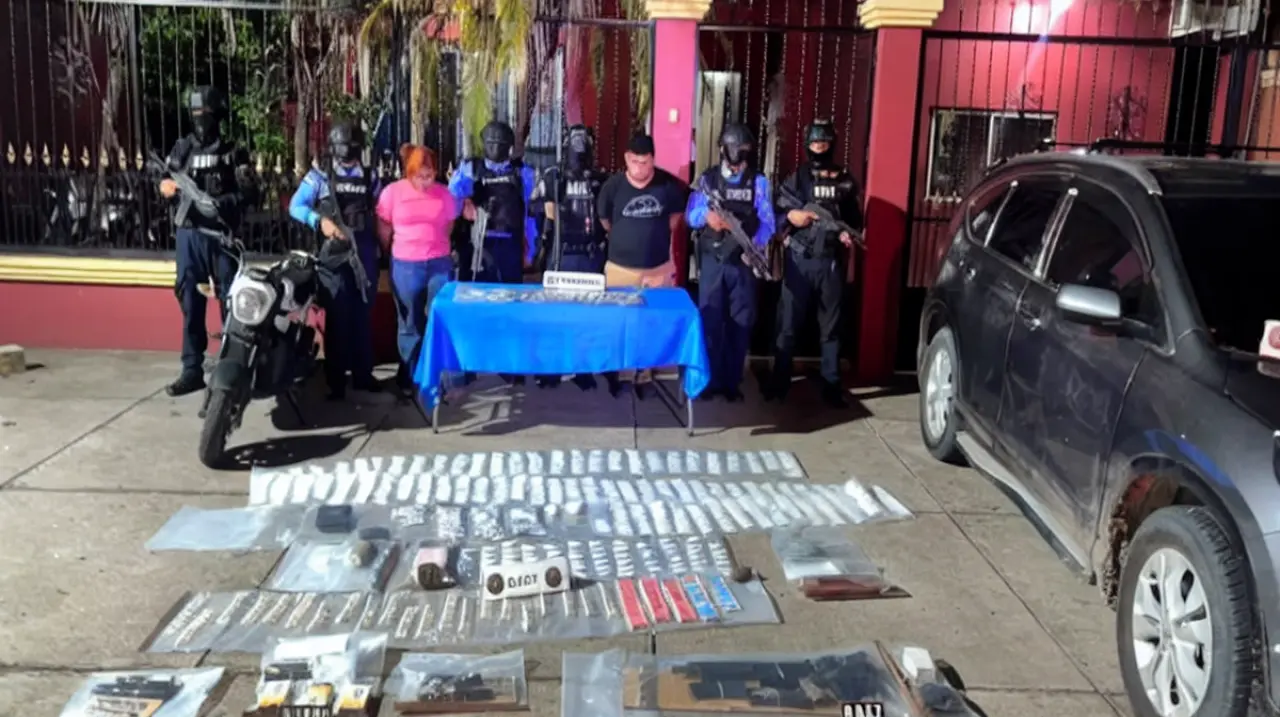 Golpe a presunto narcolaboratorio en Choluteca deja dos detenidos y un importante decomiso