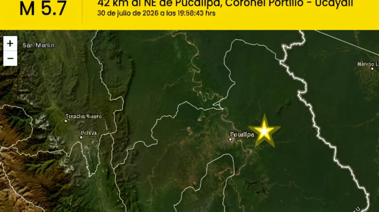 Sismo de magnitud 5,7 sacude Pucallpa y se percibe en Lima