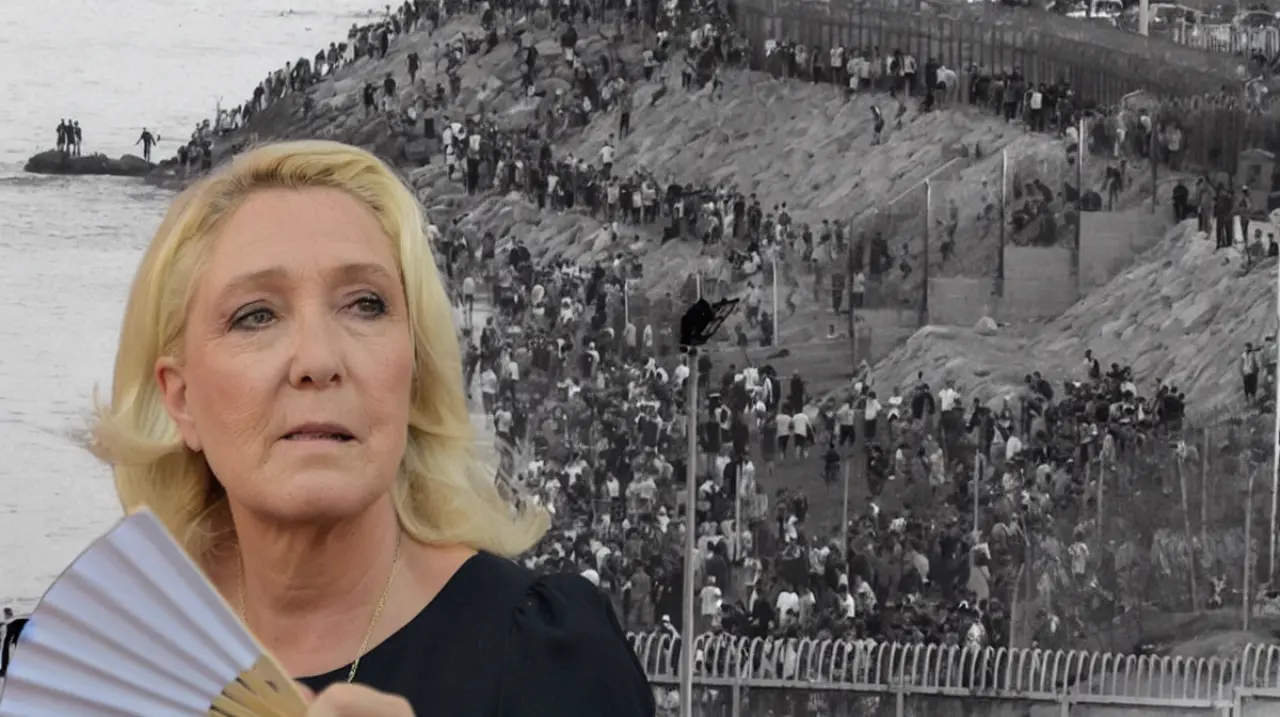 Le Pen culpa al Gobierno español por la crisis en Ceuta y pide endurecer el control fronterizo