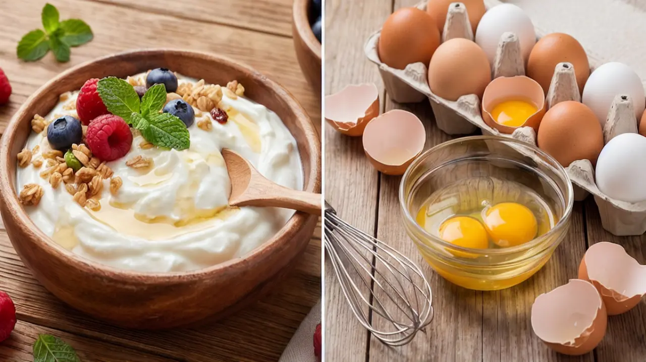 Yogur griego o huevos: cuál aporta más proteína y qué suma cada uno al desayuno