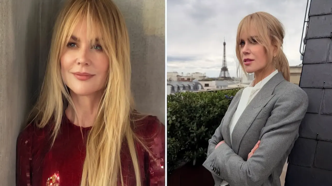 Nicole Kidman impone el flequillo cortina como el corte estrella de la temporada