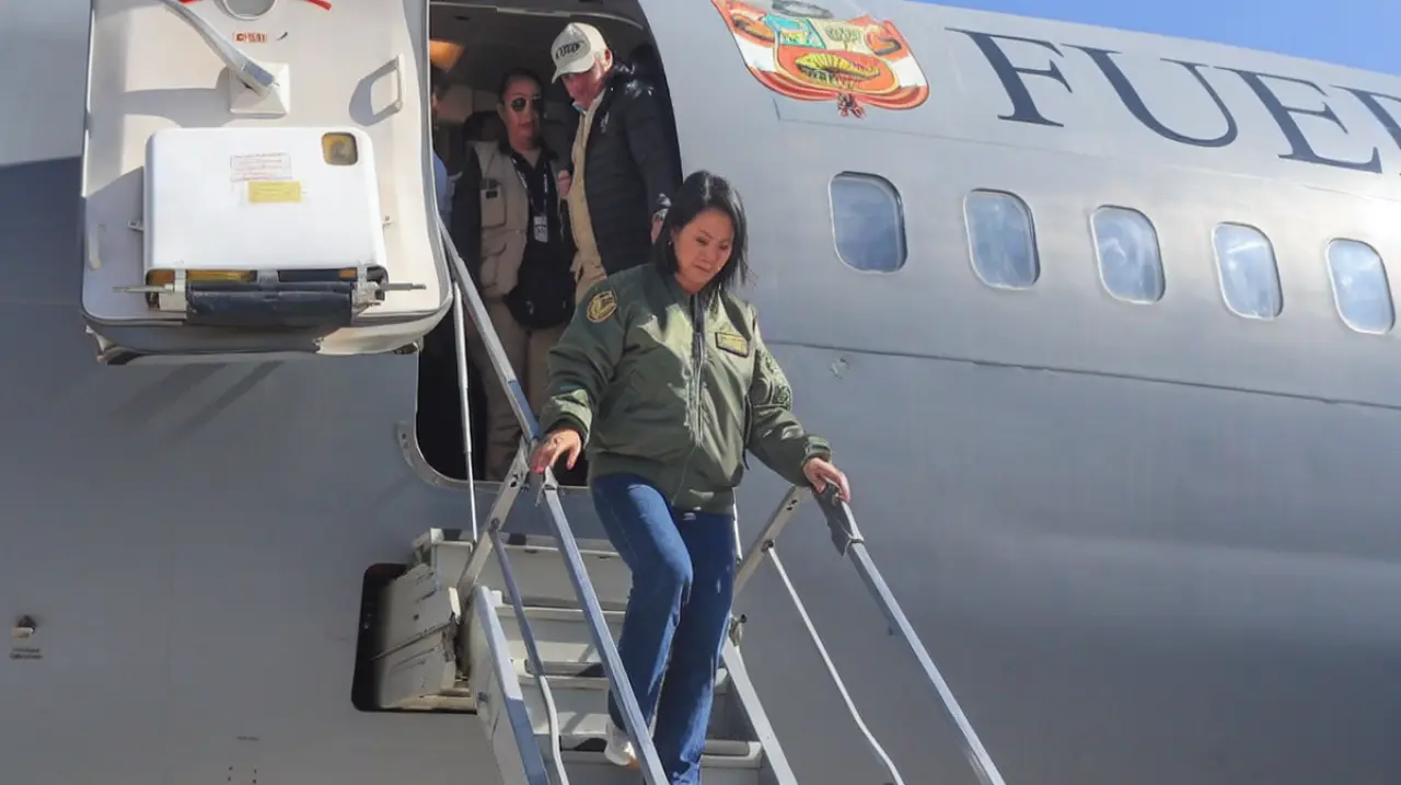 Keiko Fujimori llegó al VRAEM y visitó la base militar Los Sinchis en Mazamari