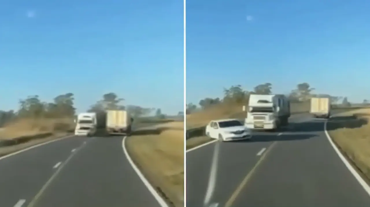 Intentó adelantar a un camión en la ruta 14 y desató un choque múltiple con tres heridos