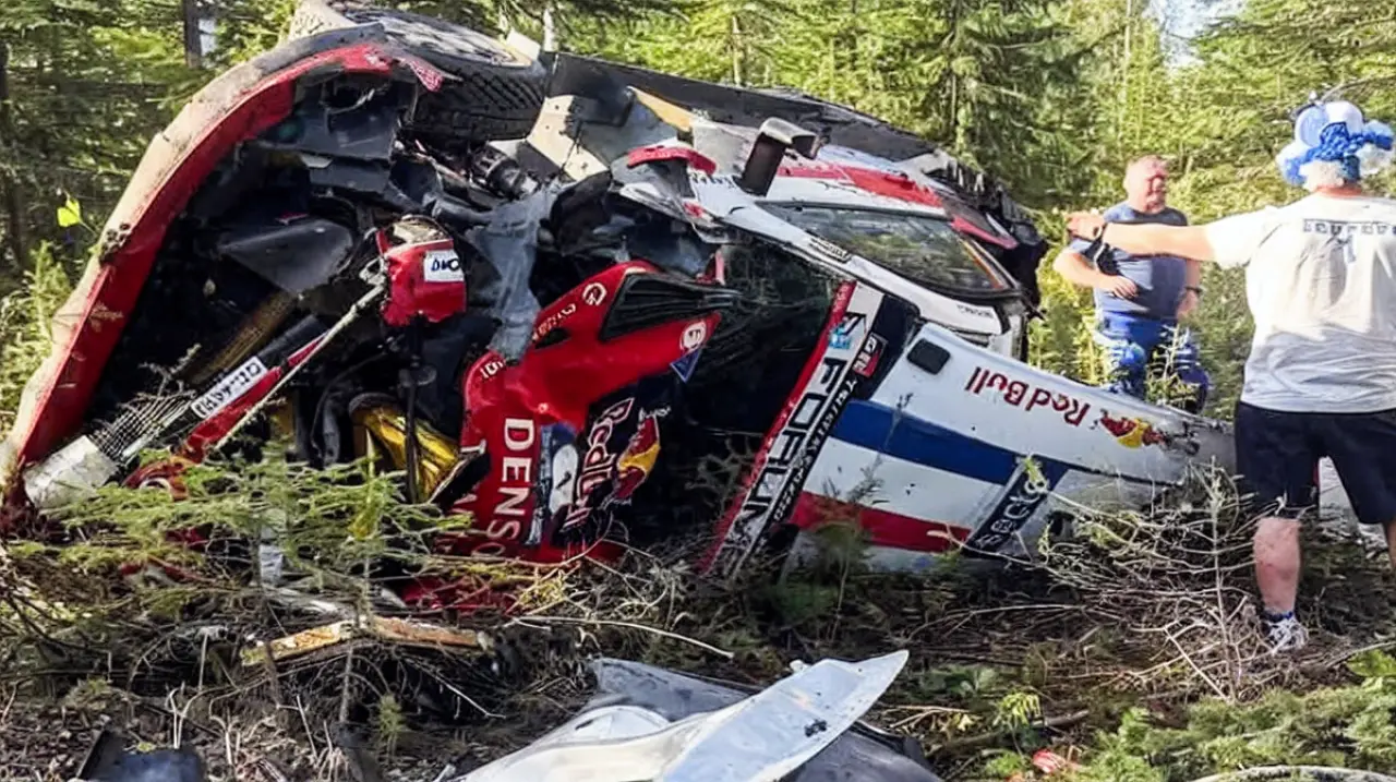 Ogier volcó en Finlandia y quedó hospitalizado tras perder el liderazgo