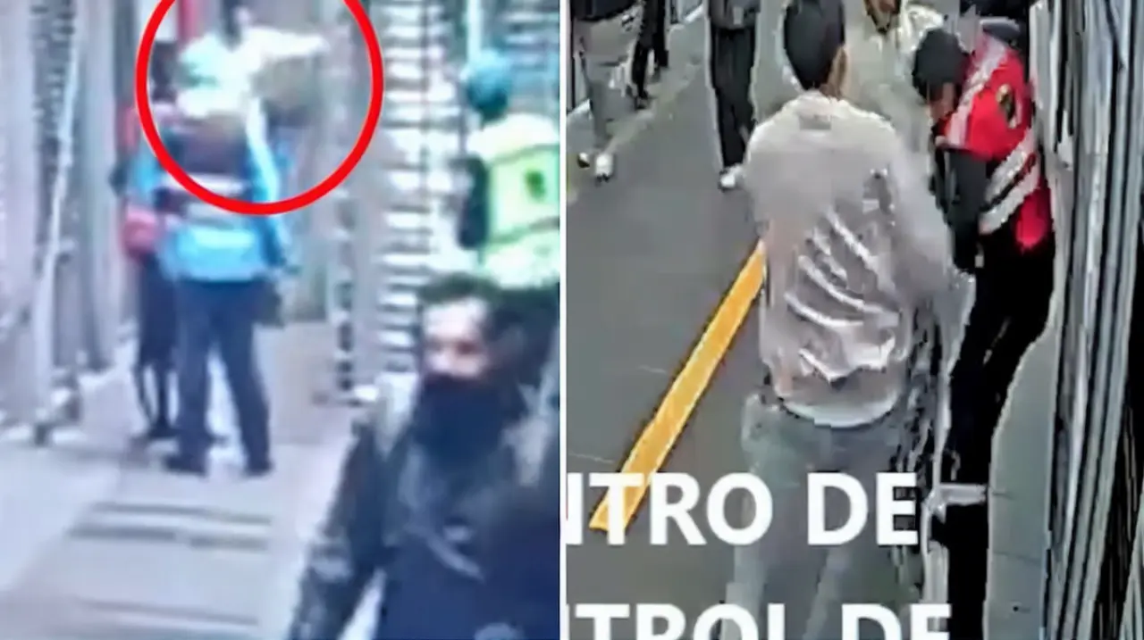 Dos hombres agredieron a un guarda de TransMilenio tras intentar entrar sin pagar en la estación Universidades