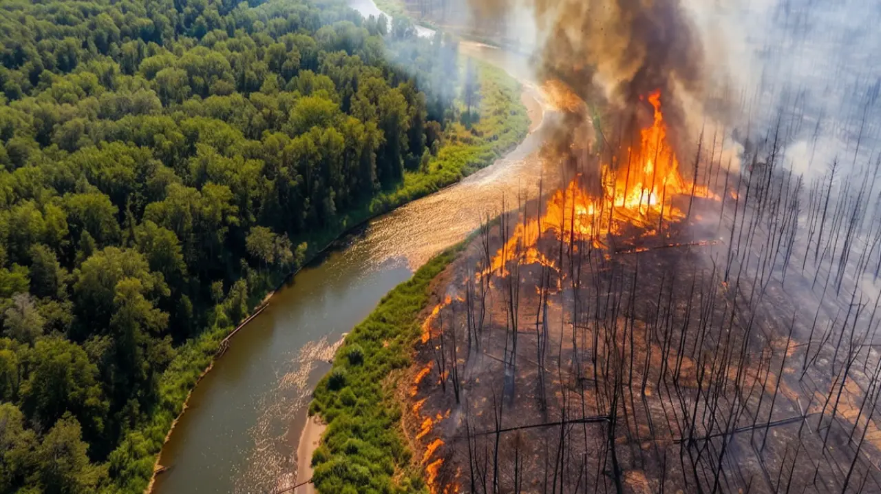 El humo de los incendios ya altera nubes, lluvia y rayos a miles de kilómetros