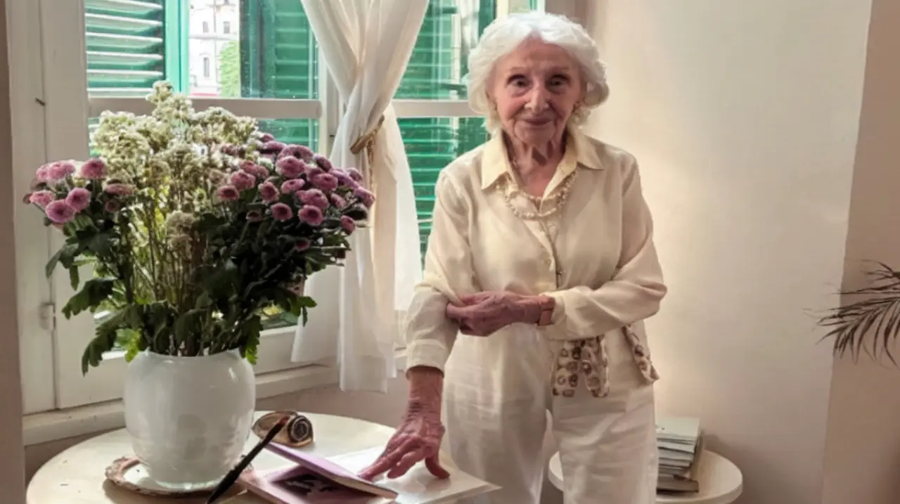 Carla Villa, la centenaria de Milán que mantiene una rutina simple y activa a los 101 años