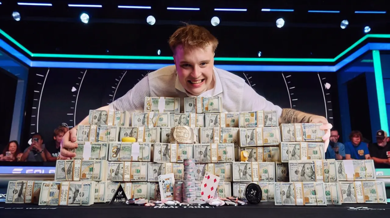 Un jugador de 22 años ganó el principal torneo de póker y se llevó 10 millones de dólares