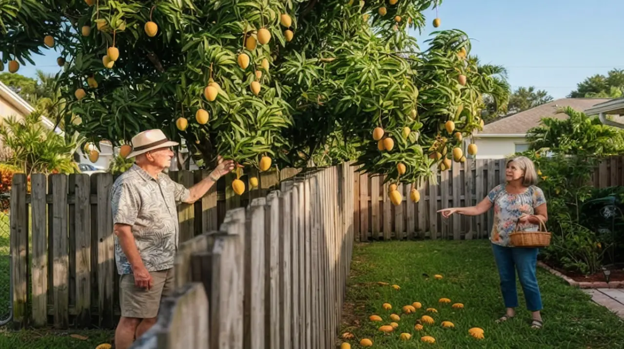 En Florida, la fruta que sigue en la rama sigue siendo del dueño, aunque cruce la cerca
