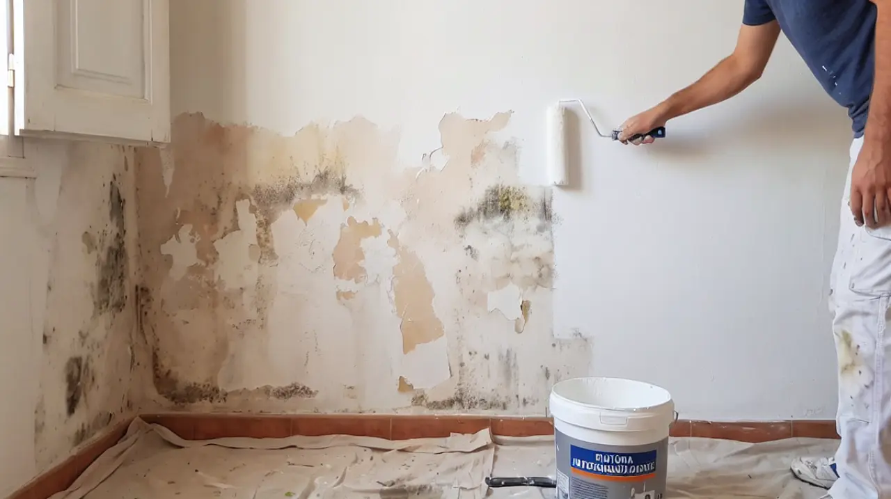 La pintura reciente puede ocultar humedades en una vivienda comprada en verano
