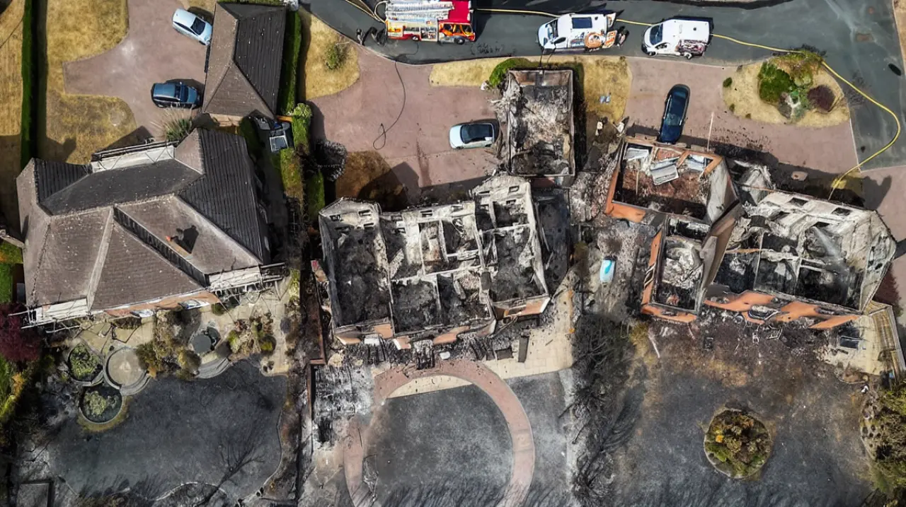 Un incendio arrasa viviendas en Stourbridge y obliga a un amplio operativo de emergencia