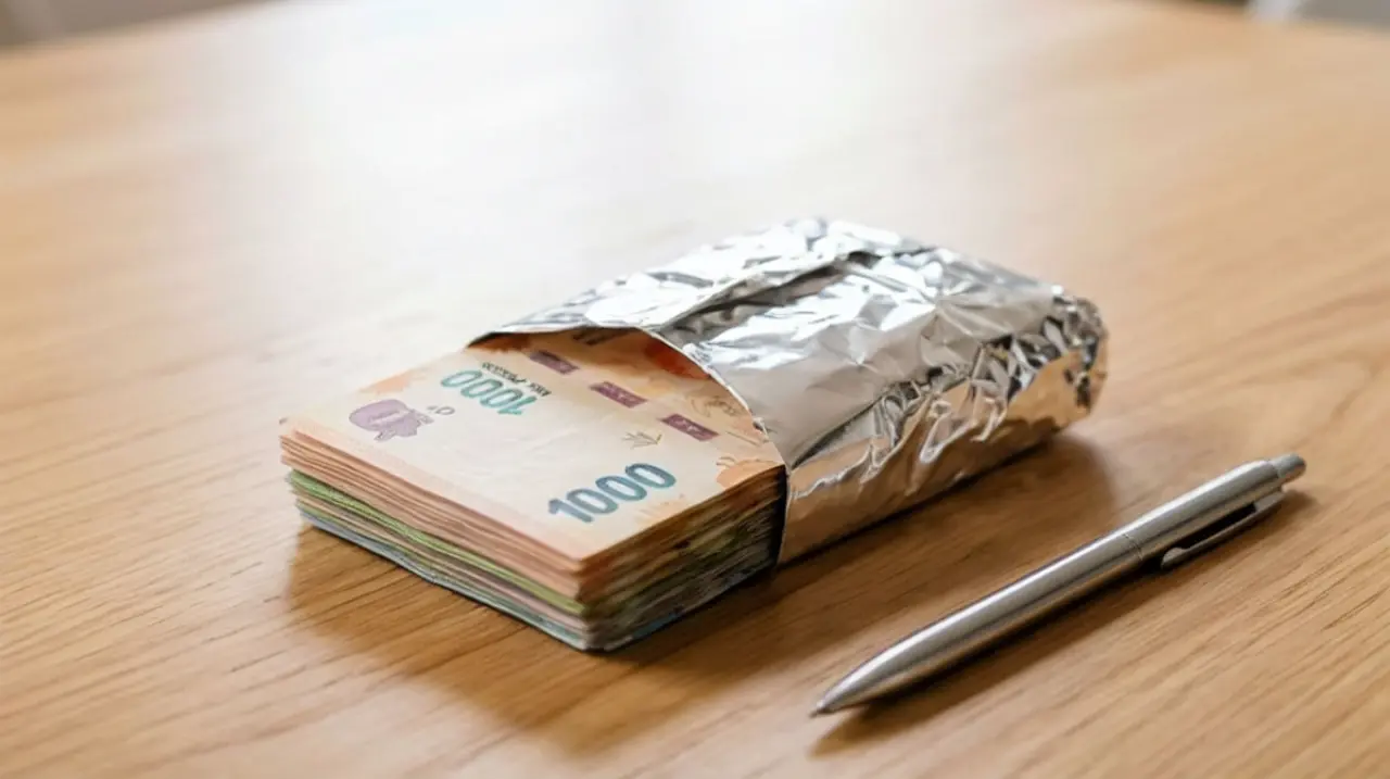 Papel aluminio para guardar billetes: qué aporta y qué no