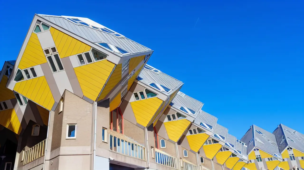 Las casas cubo de Rotterdam, la arquitectura que desafía la verticalidad