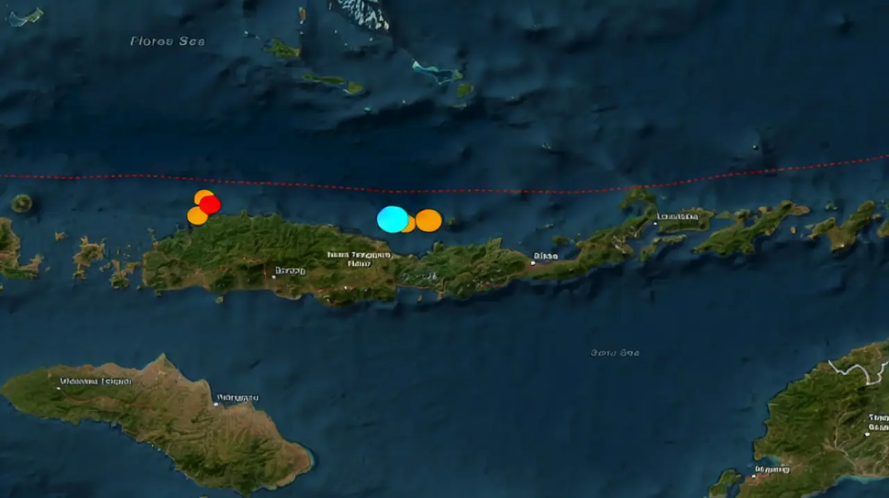 Un sismo de magnitud 7,7 frente a Flores activó una alerta de tsunami en Indonesia