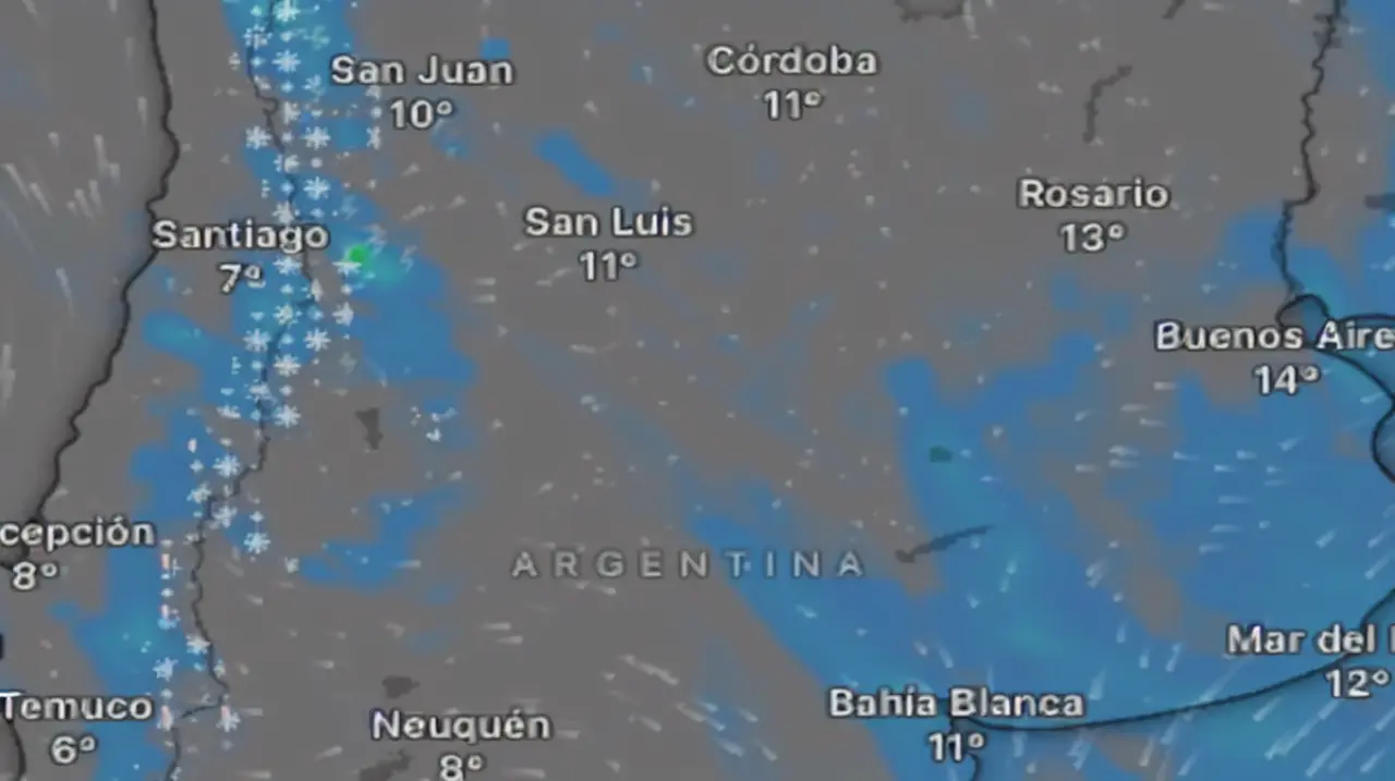 Alerta por nieve, viento y tormentas en gran parte del país: qué provincias están alcanzadas este sábado