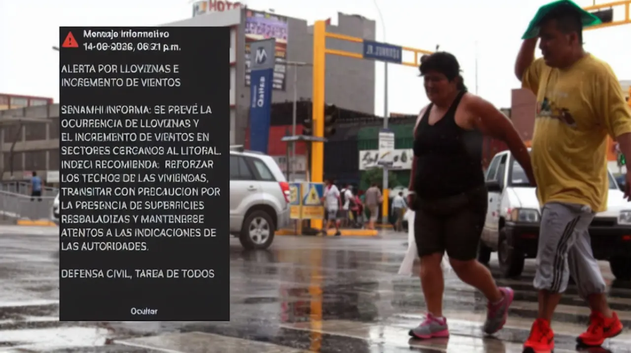 Senamhi envió una alerta por lloviznas y vientos: qué significa y qué precauciones tomar