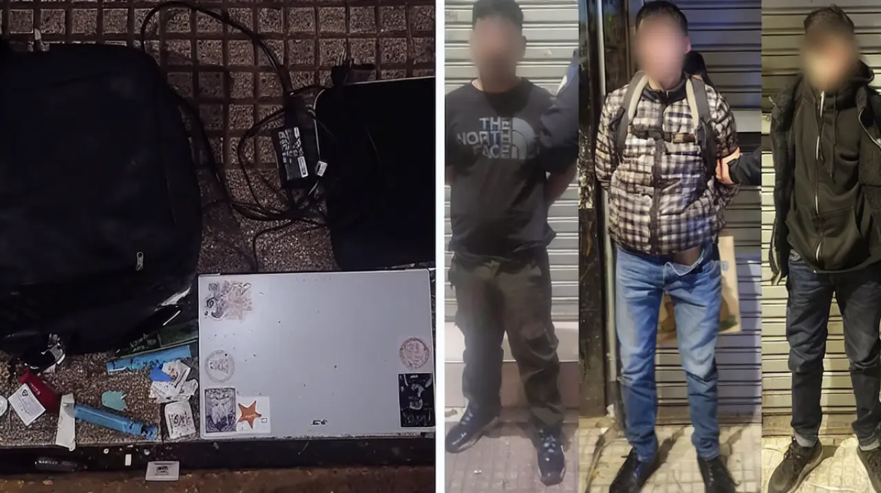 Cayeron tres chilenos tras un robo en Balvanera y hubo otro operativo similar en Colegiales y Chacarita