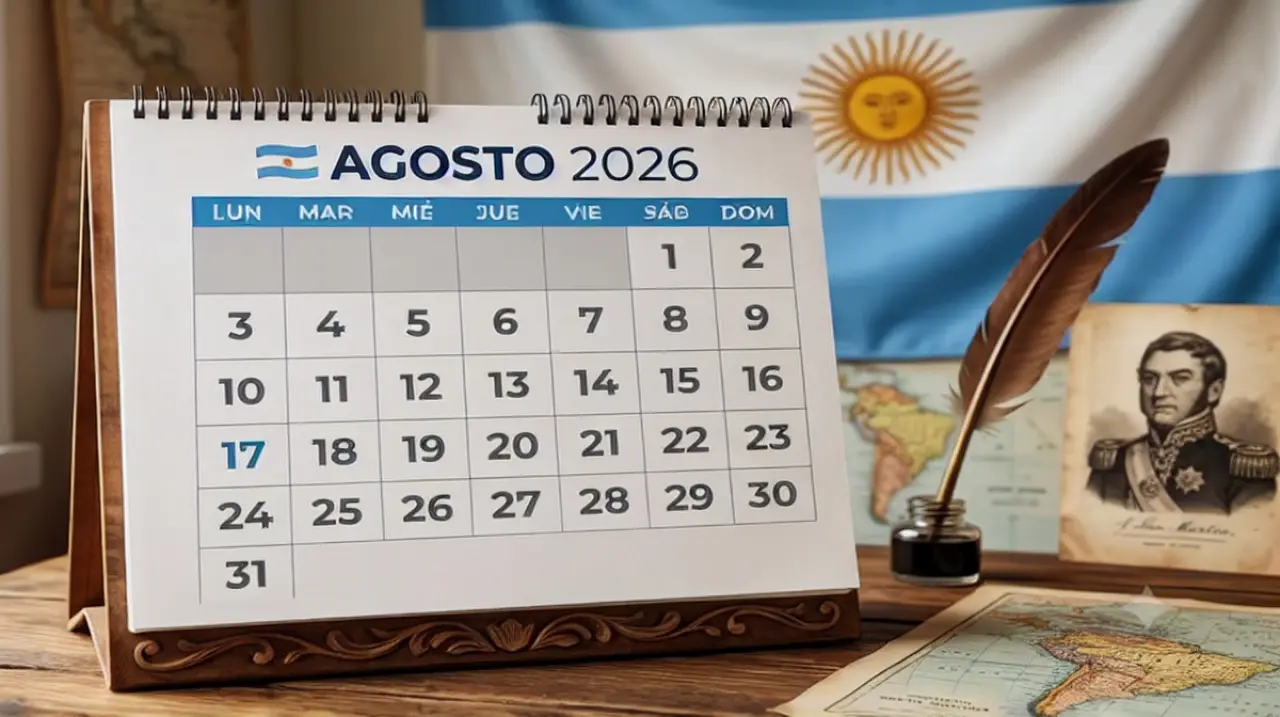 Lunes 17 de agosto: feriado nacional y fin de semana largo