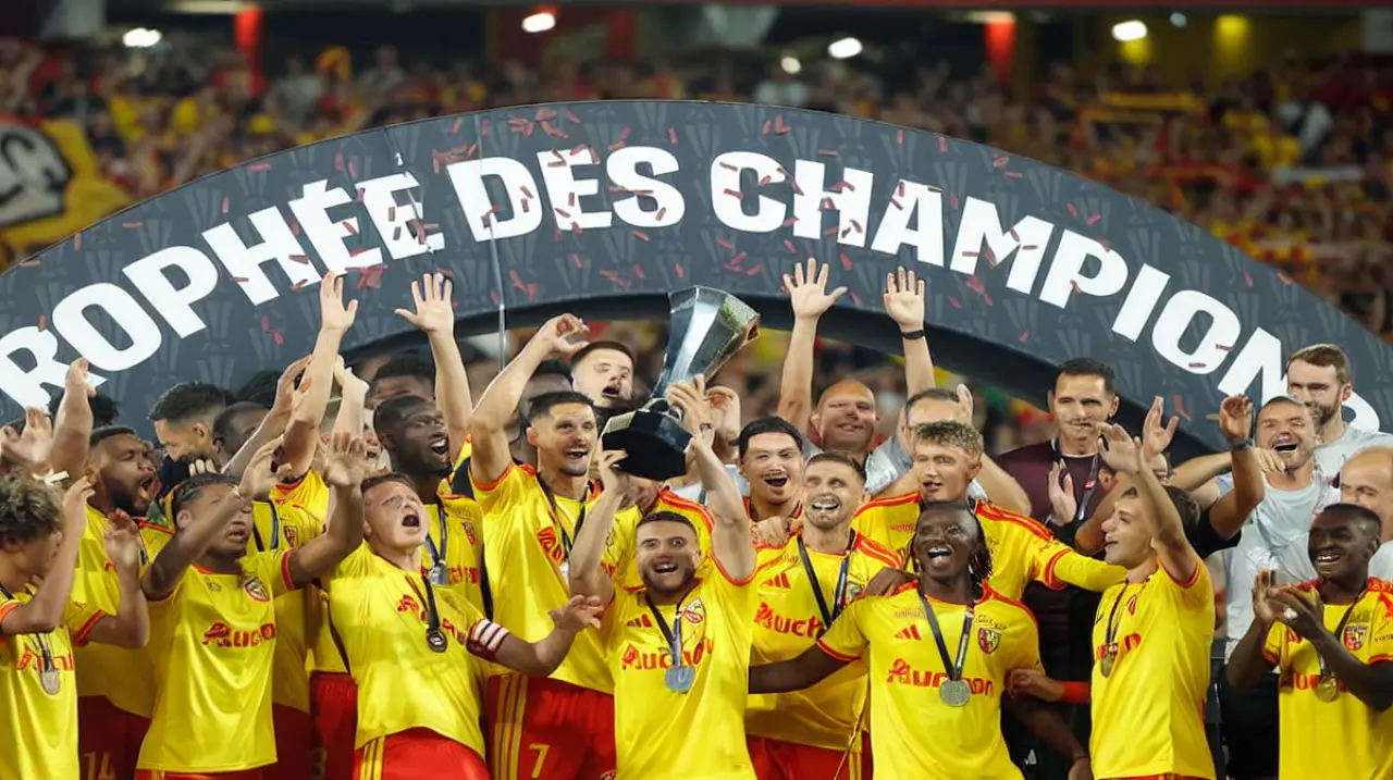 Lens sorprendió al PSG y conquistó la Supercopa de Francia con un hombre menos