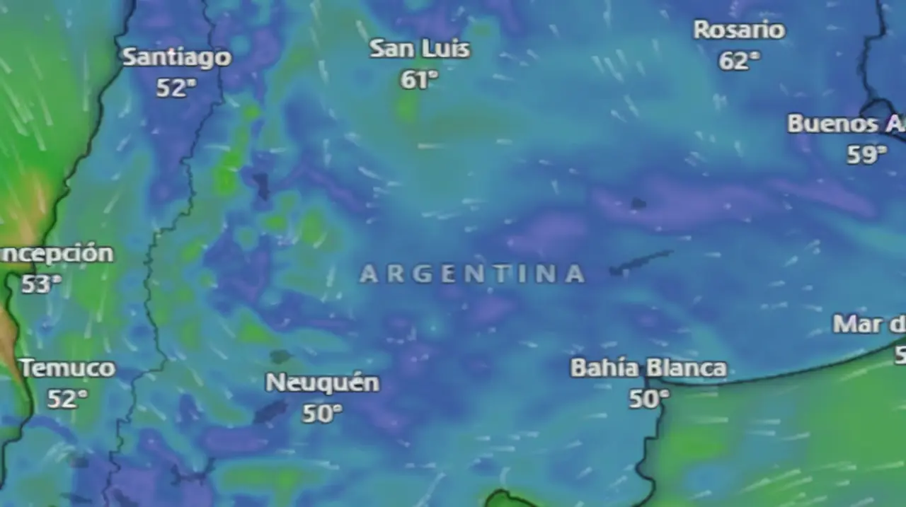 Alerta naranja por nevadas en Mendoza y avisos por vientos y tormentas en varias provincias