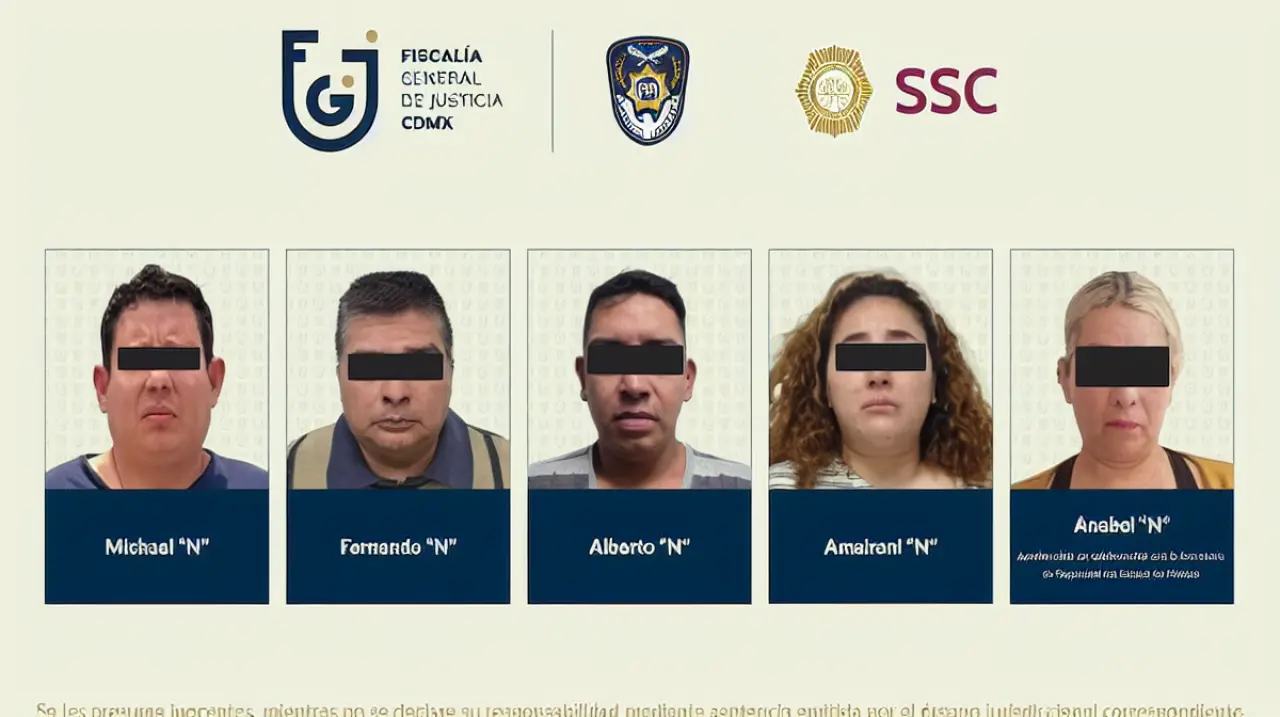 Procesan a cinco personas por fraude bancario con uso de fotografías faciales en CDMX