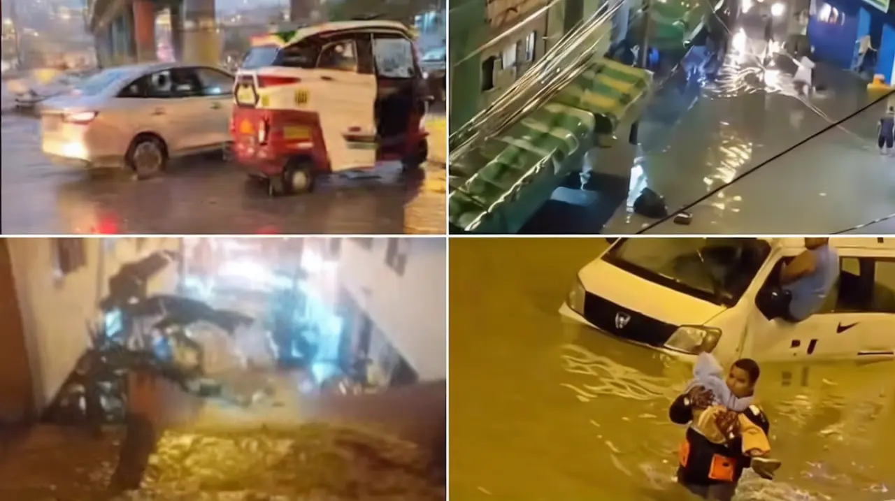 Lluvia intensa causa aniegos en el sur de Lima y complica a varios distritos