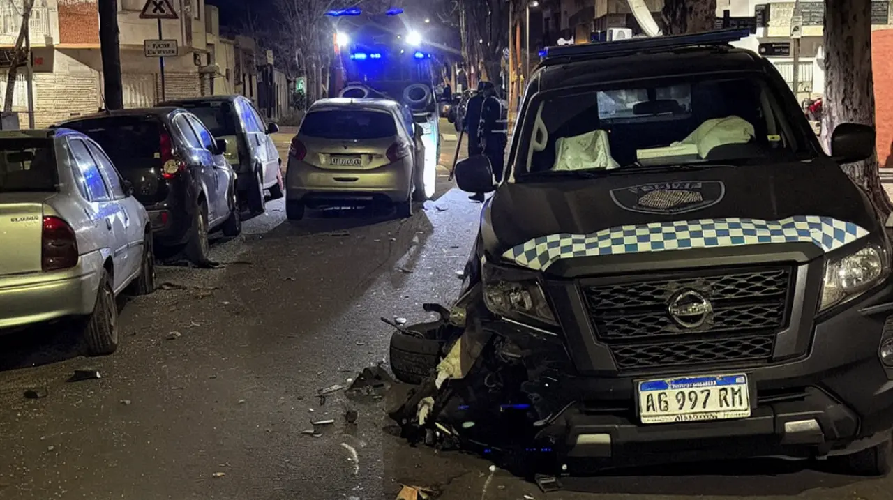 Robo frustrado y choque en Floresta: cuatro detenidos tras una persecución policial