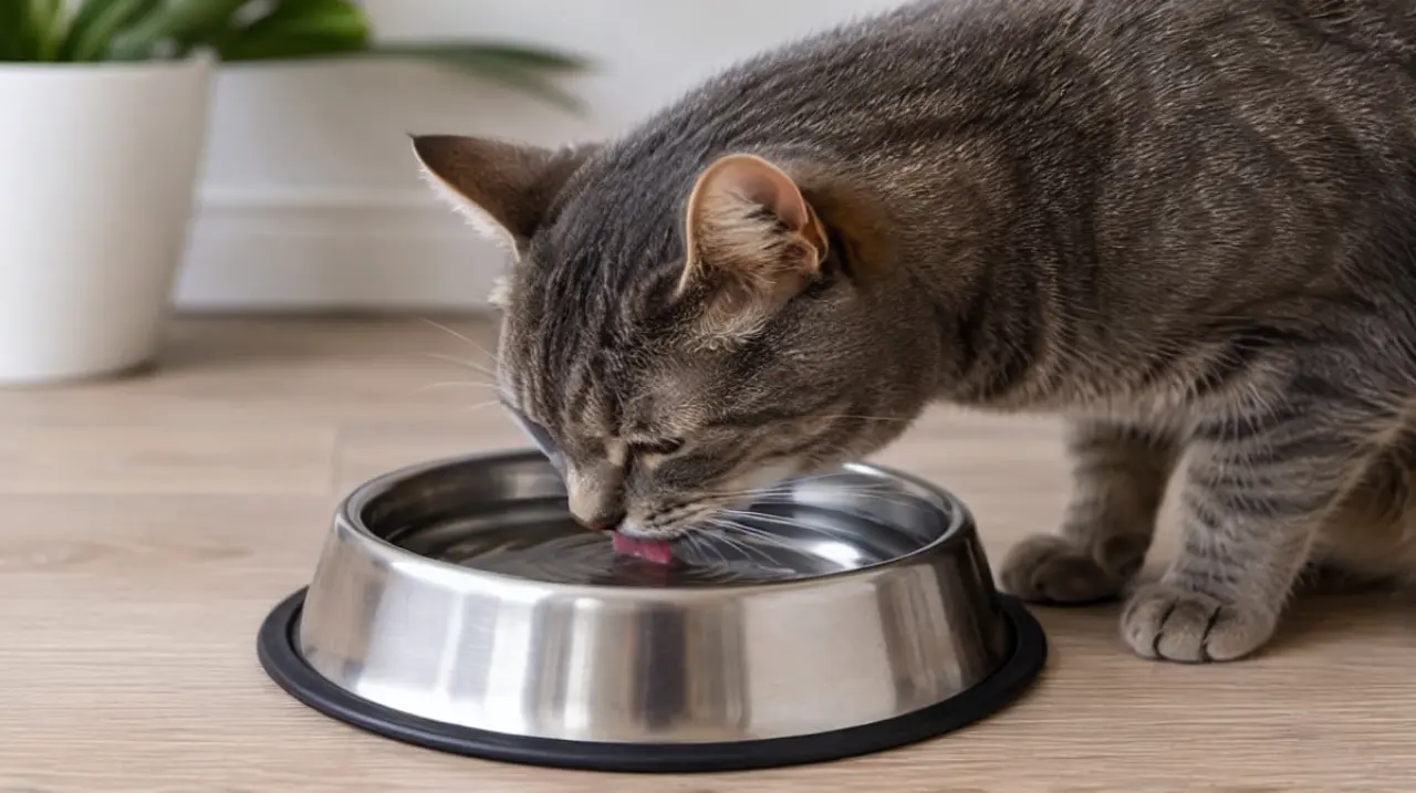 Si tu gato toma poca agua, el problema puede estar en el bebedero