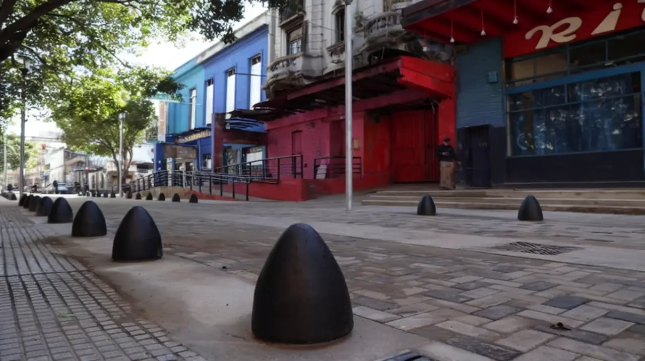 La Boca: terminó la puesta en valor de Necochea con veredas niveladas, luces LED y dársenas