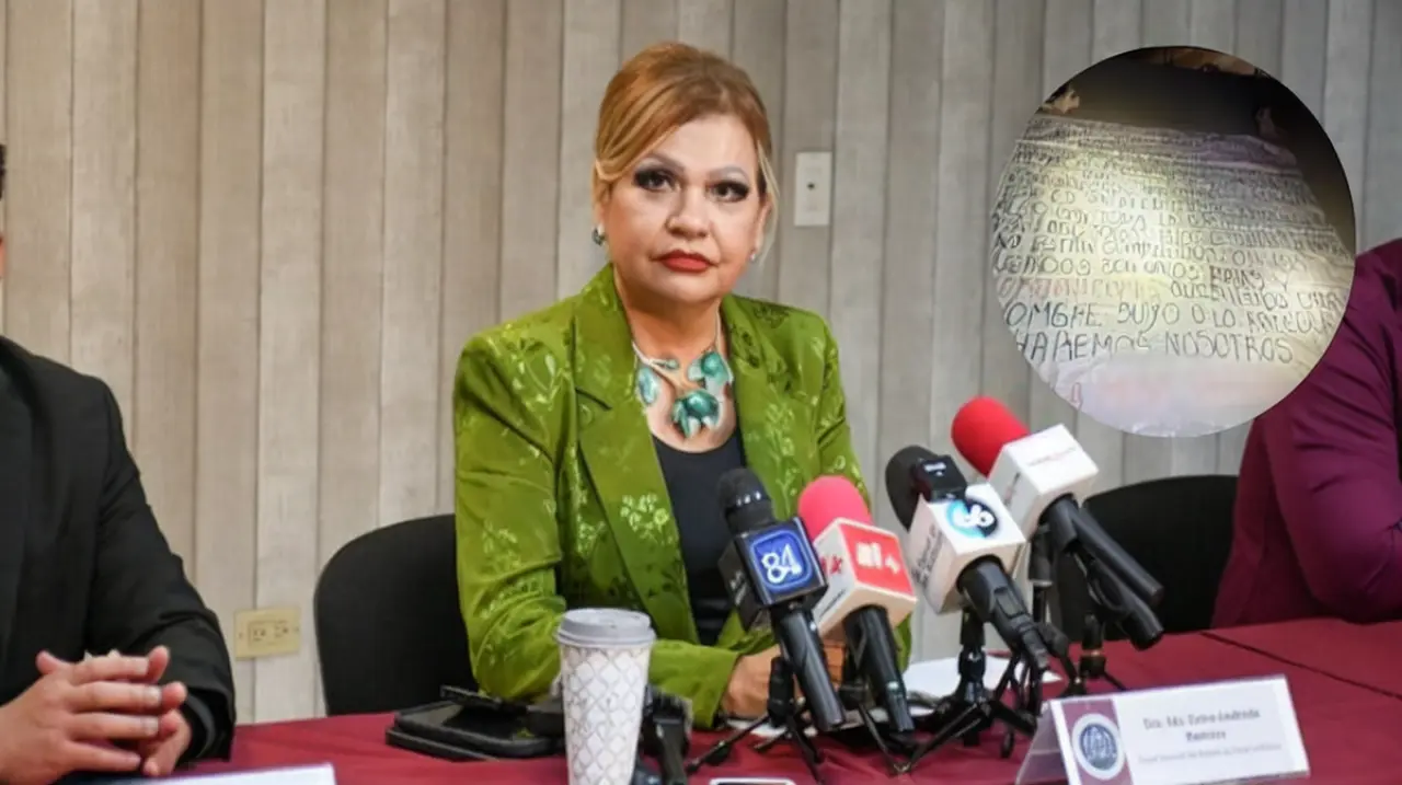 Dejan narcomanta y cabeza de cerdo para amenazar a la fiscal de Baja California