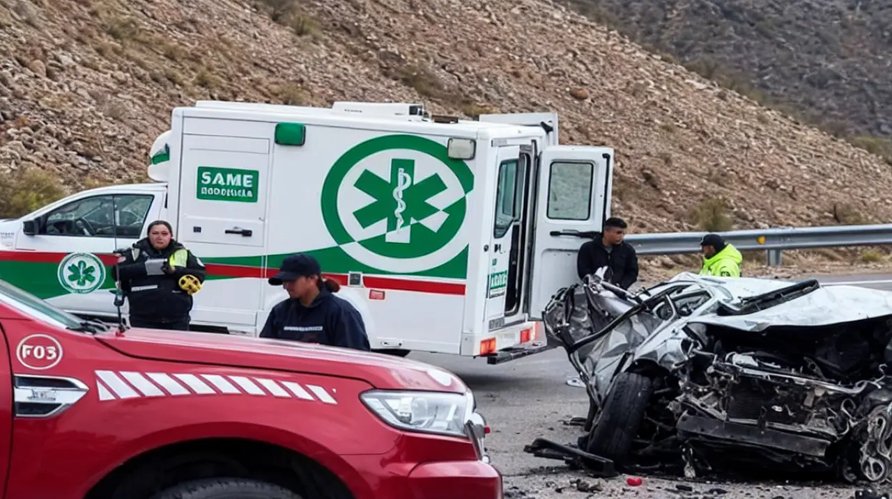 Muere una mujer tras caer una camioneta por un barranco en la Cuesta de Lipán