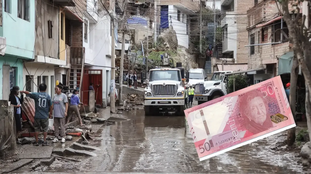 Evalúan pagar S/50 diarios a damnificados de Villa El Salvador por tareas de limpieza