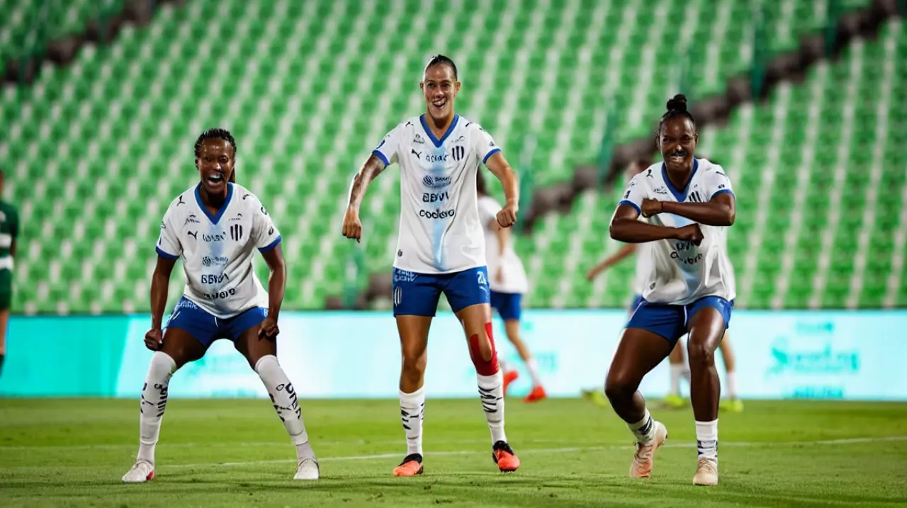Marcela Restrepo firmó un gol olímpico en la victoria de Monterrey sobre Santos Laguna